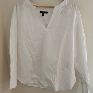 Banana Republic White and light blue tops